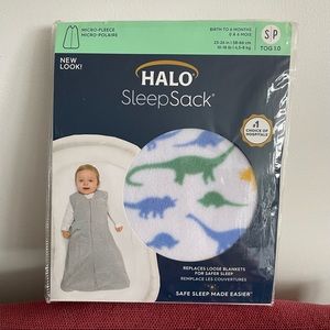 NEW Halo SleepSack Microfleece - Dinos